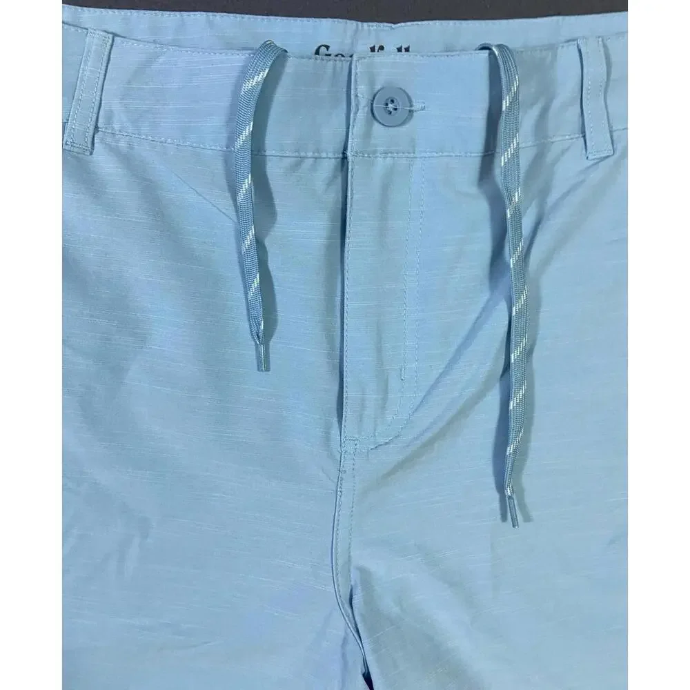 GoodFellow Size 38 Men's UPF 50+ Hybrid Stretch Swim Shorts Light Blue 9